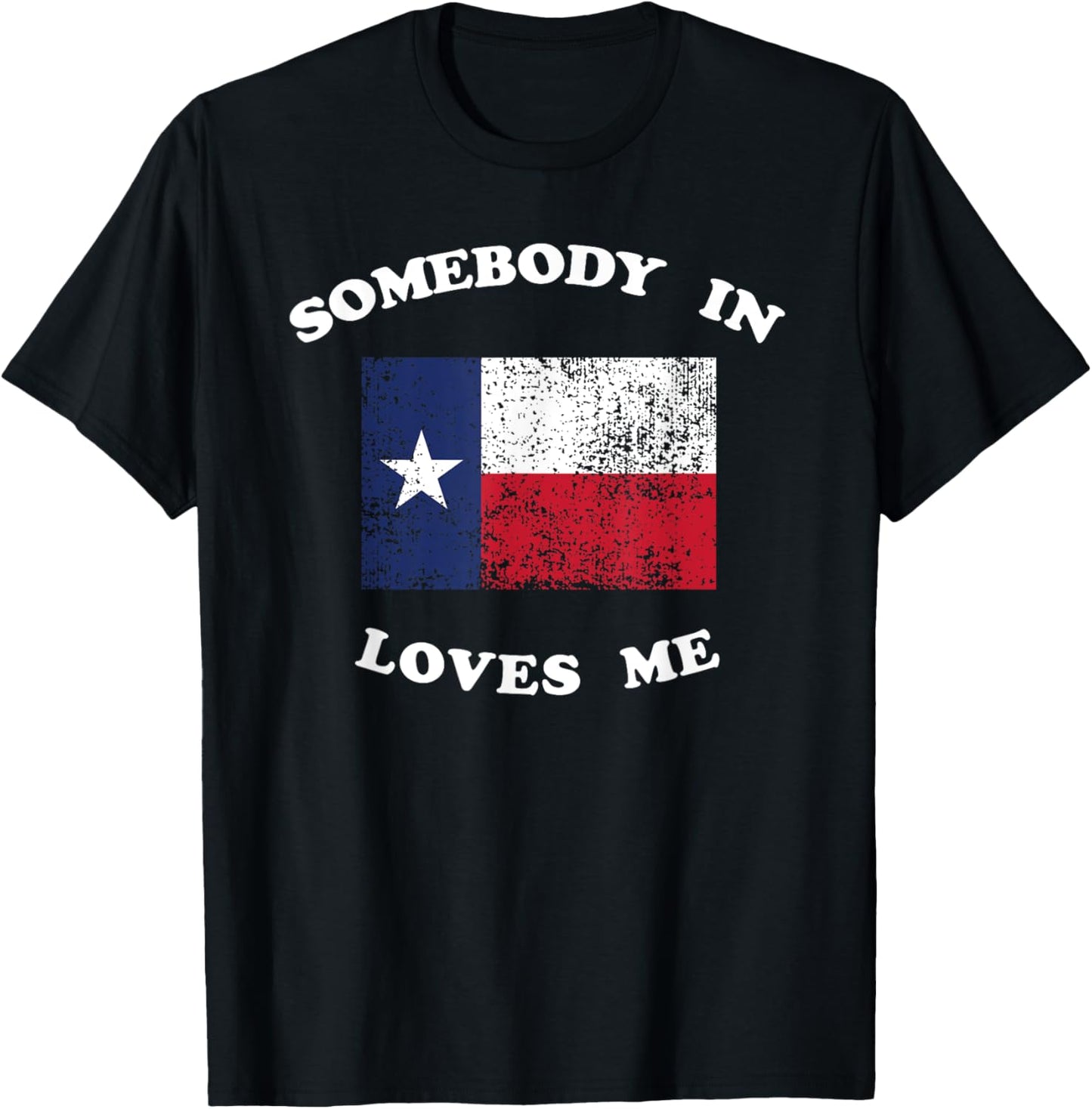 Someone in TX Loves Me Somebody Texas Family Distance Long T-Shirt - T-Shirt | Black