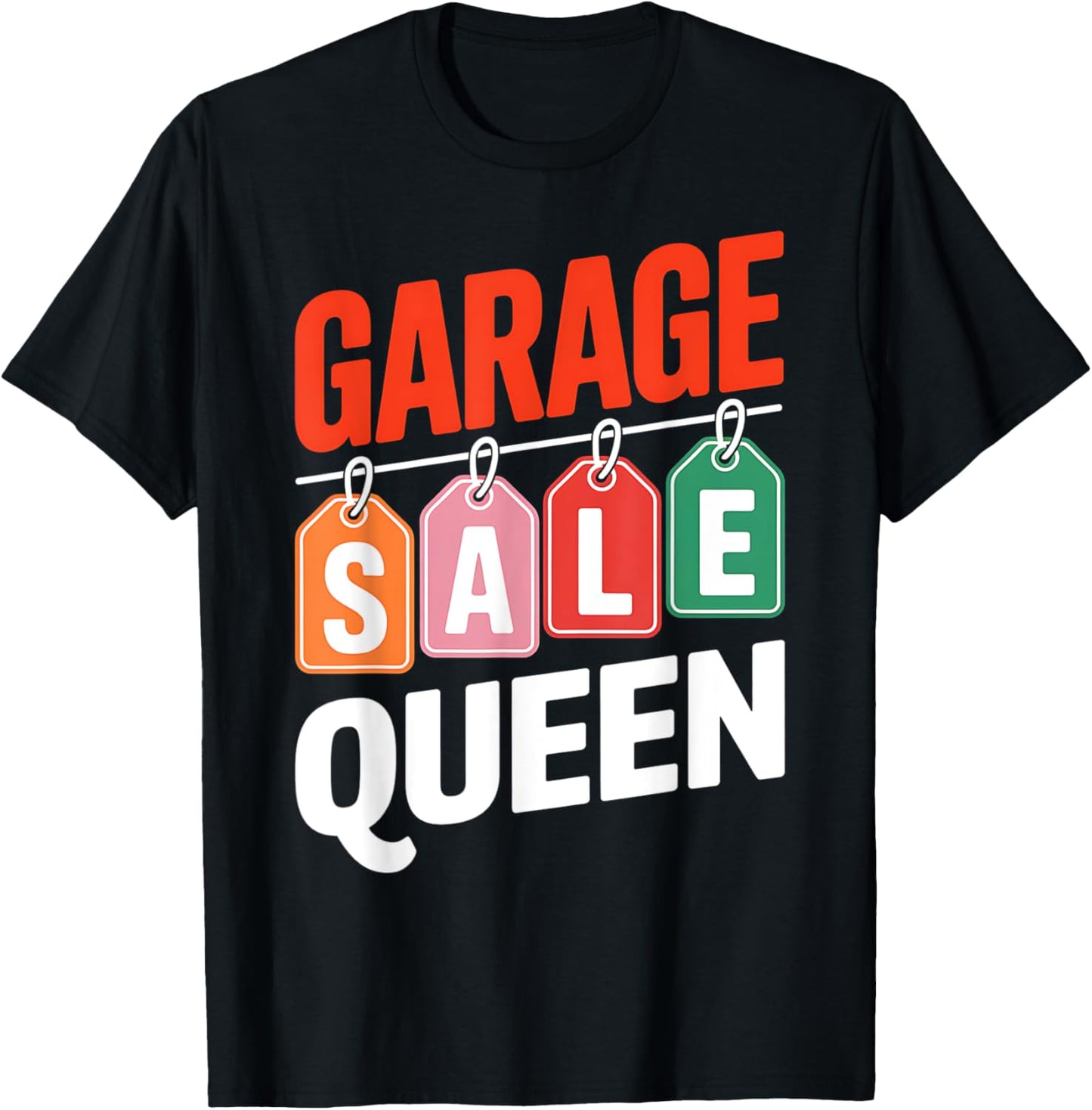 Garage Sale Queen Selling Antique Yard Sale Lover Seller T-Shirt - T-Shirt | Black