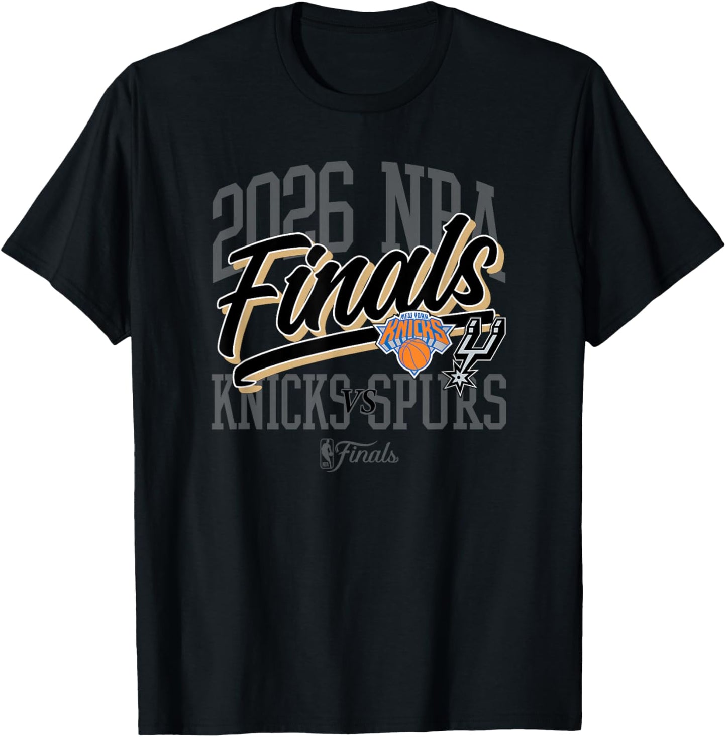 NBA 2026 Finals Knicks vs Thunder Final Flex T-Shirt - T-Shirt | Black
