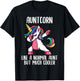 Unicorn Aunt Girl Birthday Party Apparel, AuntCorn Cute T-Shirt - T-Shirt | Black