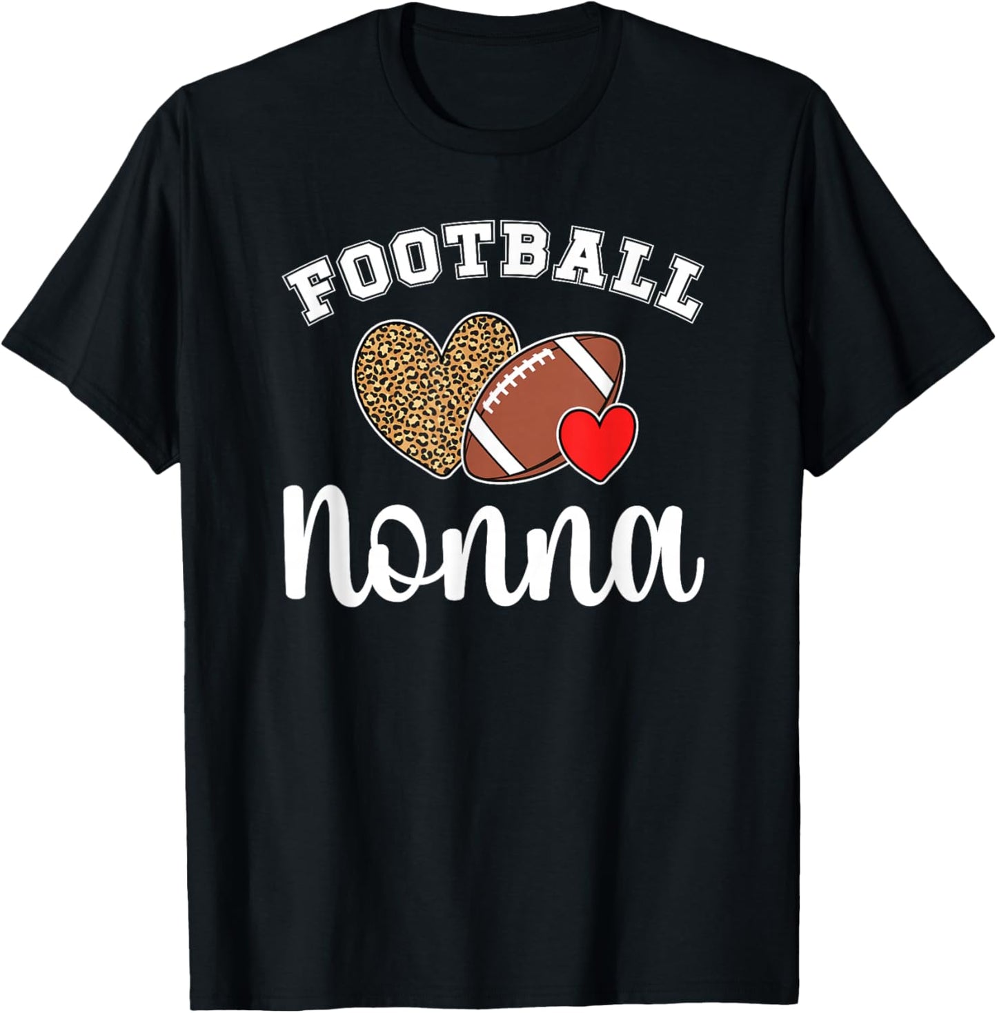 Football Nonna Grandma Nonna Of A Football Player Nonna T-Shirt - T-Shirt | Black