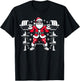 Funny Christmas Lifting Santa Claus Gym Workout Deadlift T-Shirt - T-Shirt | Black