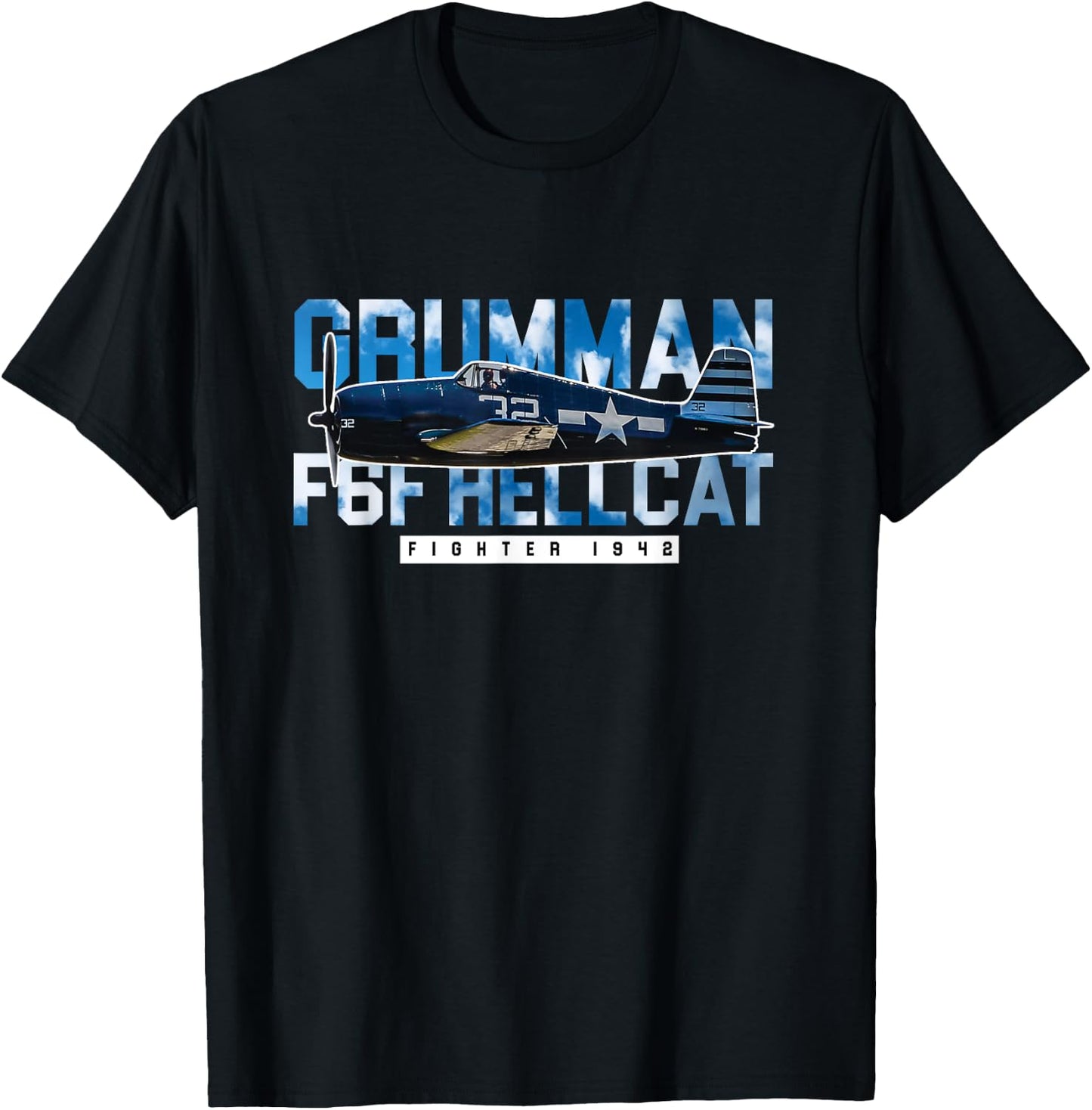 F6F Hellcat Gift - WW2 Warbird Fighter Pilot Gift Women T-Shirt - T-Shirt | Black
