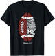 Christian Football I Can Do All Things Religious Faith T-Shirt - T-Shirt | Black