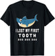 Kids Cute I Lost My First Tooth Shark Shirt T-Shirt - T-Shirt | Black