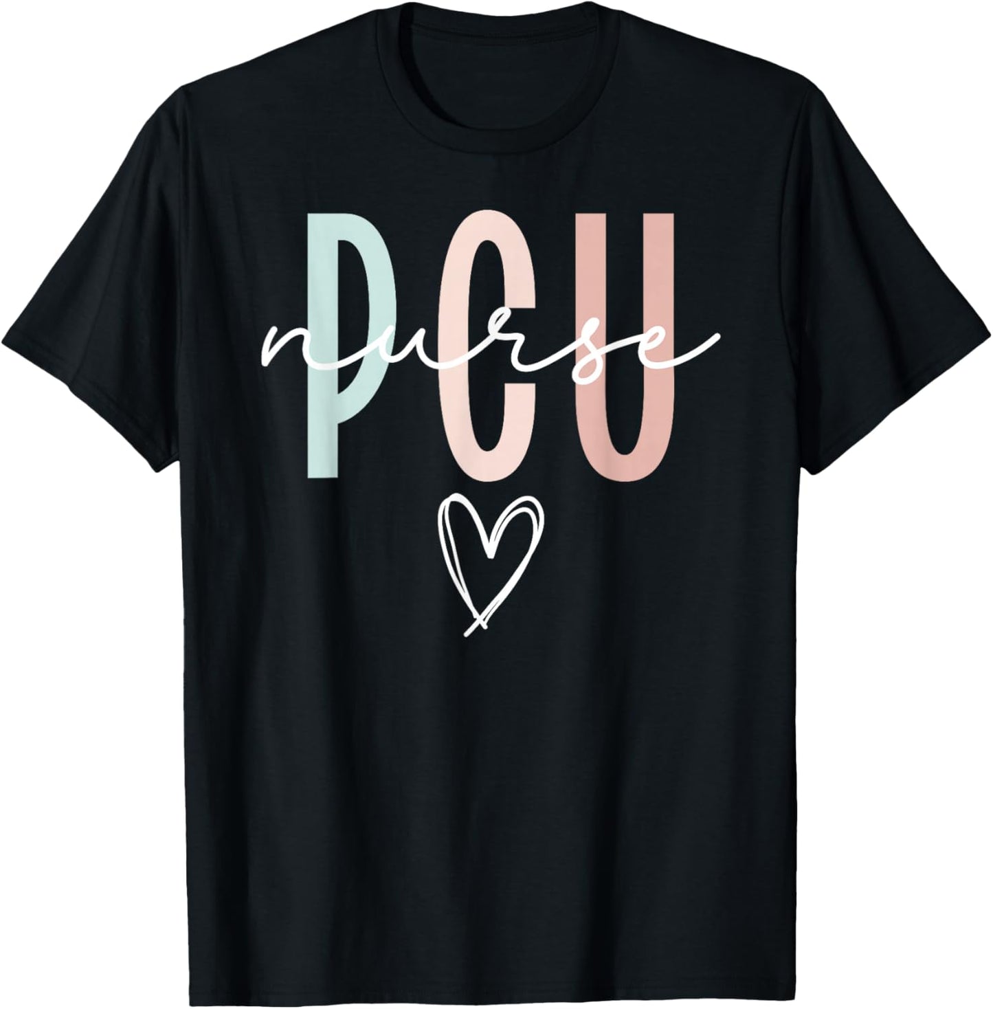 Progressive Care Unit For PCU Nurse PCU Nurse Boho Progressive Care Nurse PCU Nursing T-Shirt - T-Shirt | Black