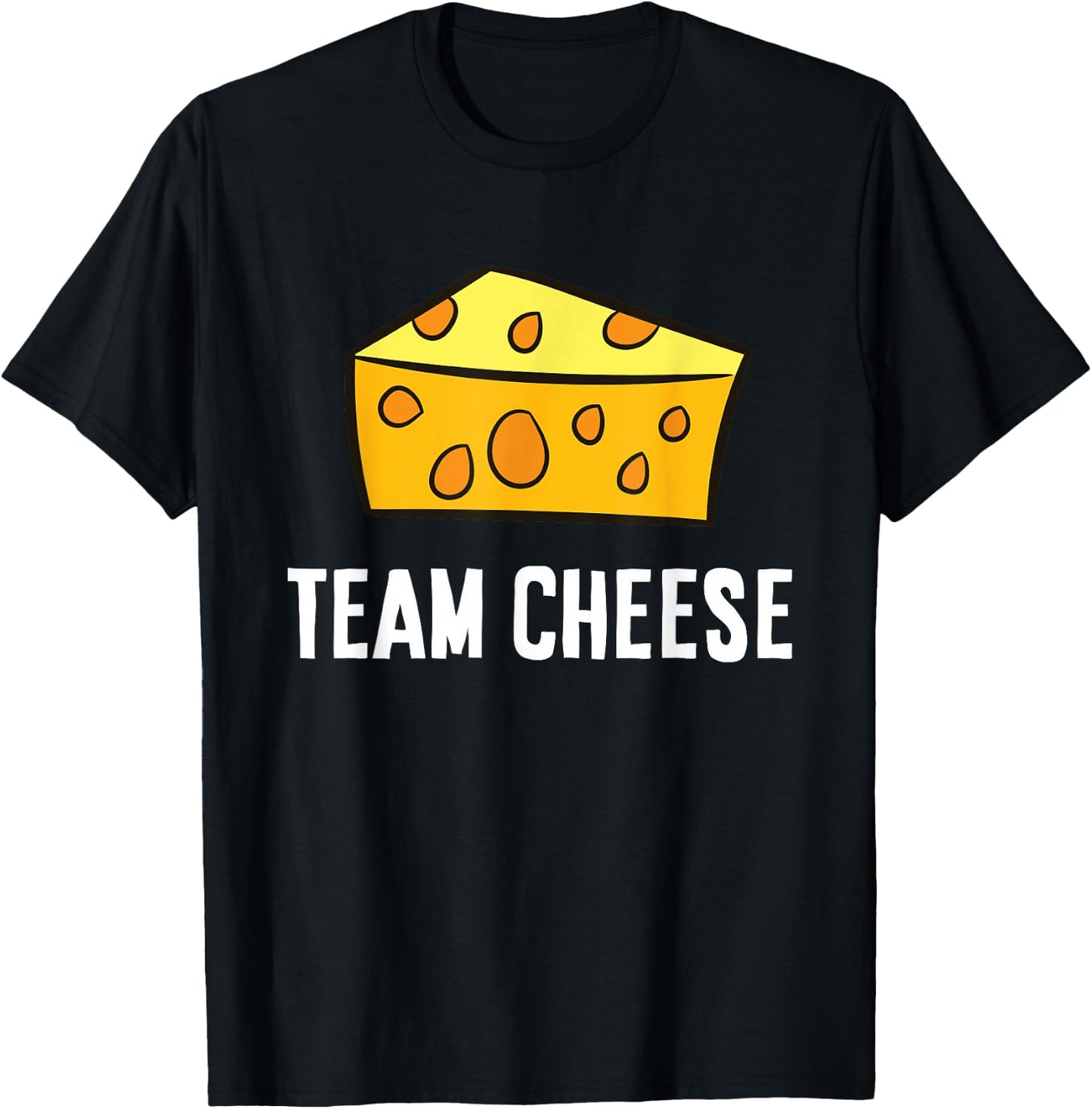 Team Cheese Funny Cheese Lover T-Shirt - T-Shirt | Black