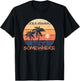 It's 5 O’clock Somewhere Retro Sunset Beach Summer T-Shirt - T-Shirt | Black