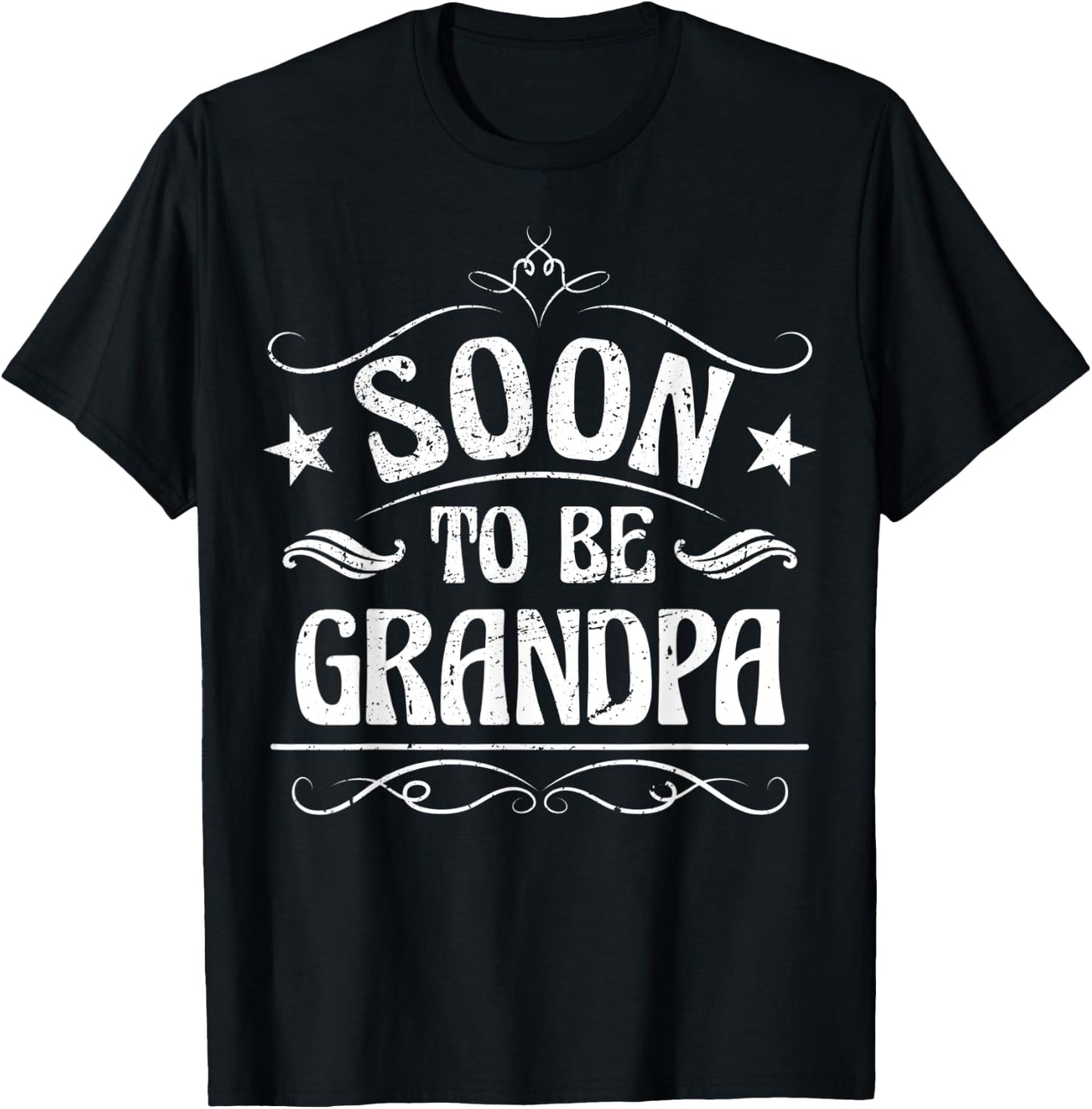 Soon To Be Grandpa T-Shirt - T-Shirt | Black