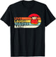 Vintage Live Laugh Toaster Bath Retro Sunset Funny Toaster T-Shirt - T-Shirt | Black