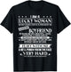 I am a lucky woman I have a freakin' awesome boyfriend T-Shirt - T-Shirt | Black