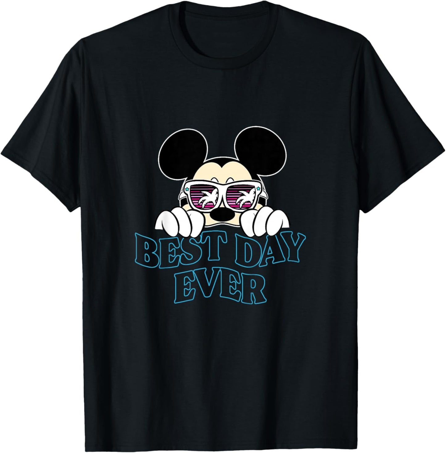 Kids Disney Mickey and Friends Best Day Ever Beach Shades Youth T-Shirt - T-Shirt | Black