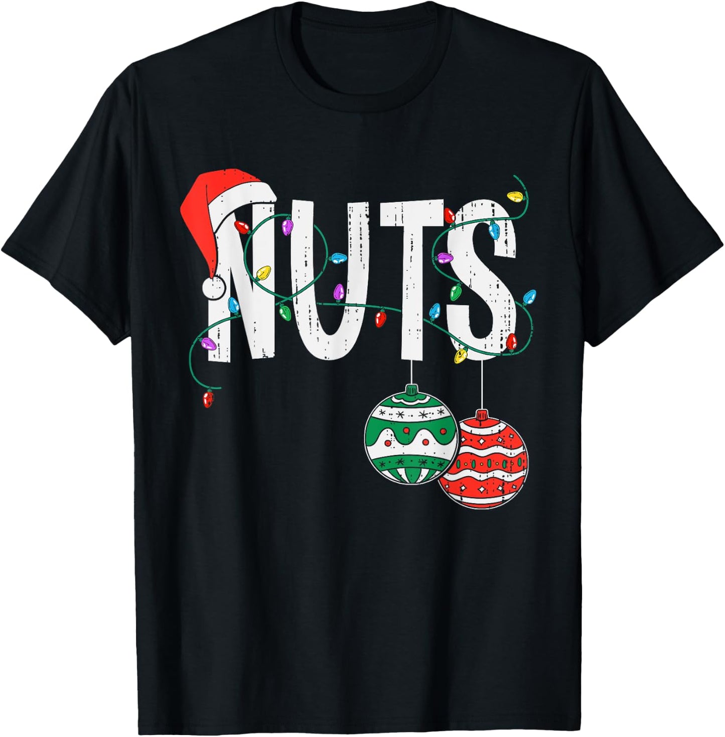 Chest Nuts Christmas Shirt Funny Matching Couple Chestnuts T-Shirt - T-Shirt | Black