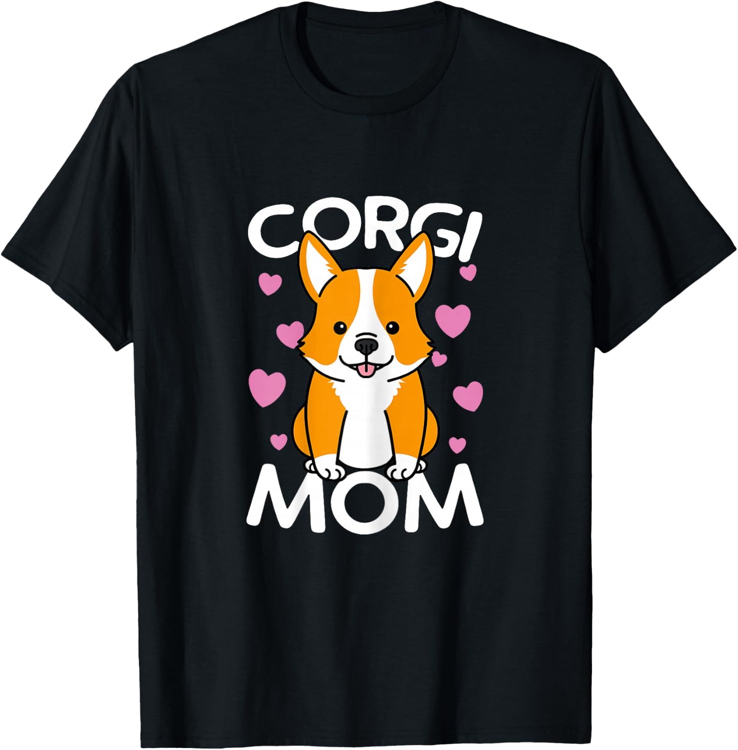 Corgi Mother Women Mother's Day Girls Dog Mum T-Shirt - T-Shirt | Black