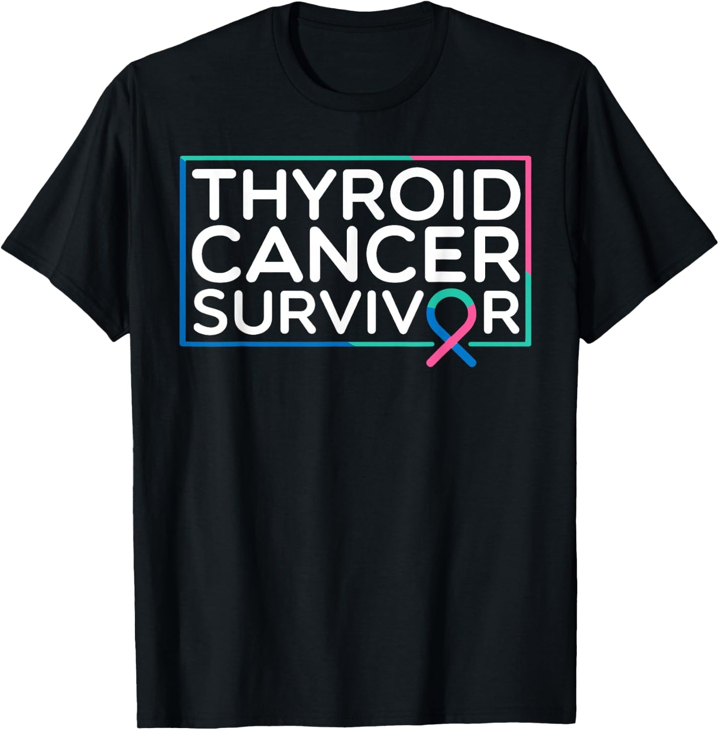 Survivor Thyroid Cancer T-Shirt - T-Shirt | Black