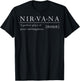 Nirvana White Ink Defintion T-Shirt - T-Shirt | Black