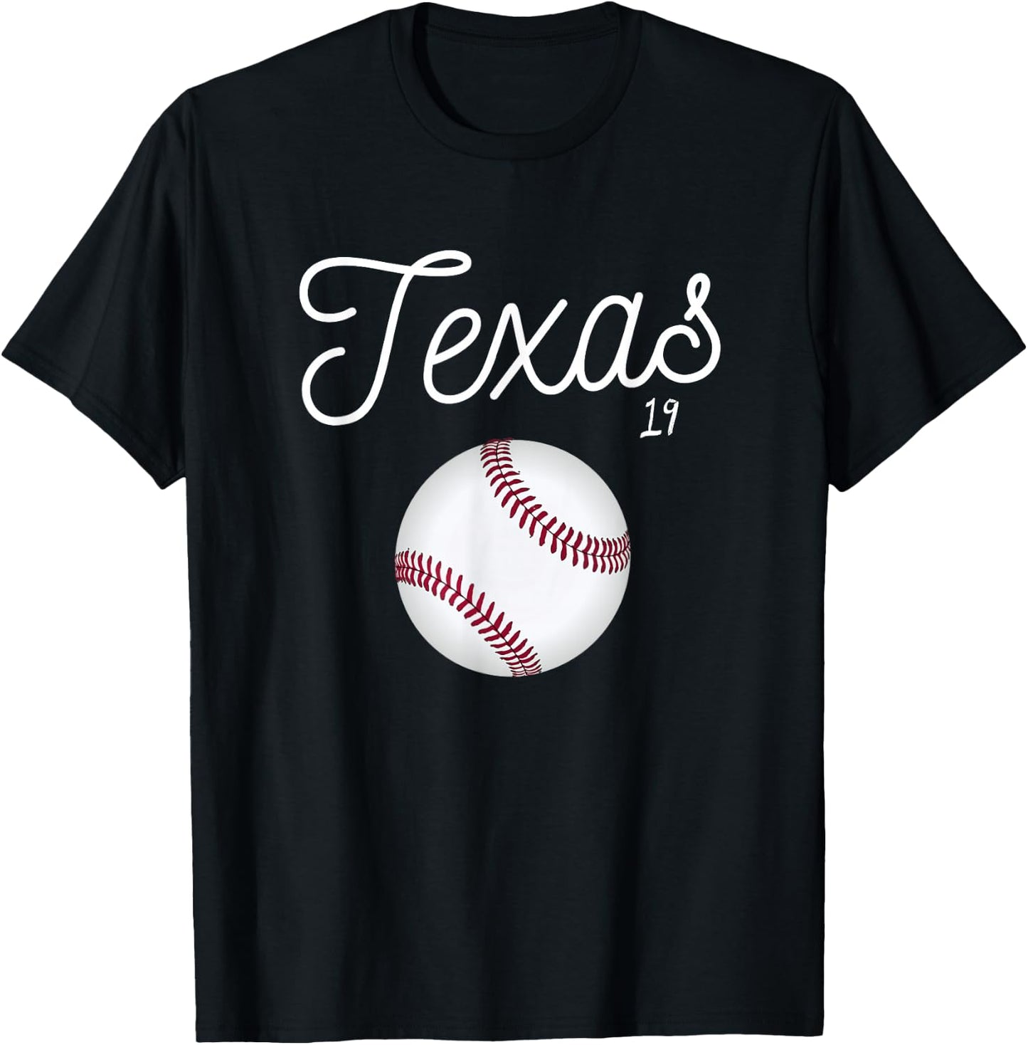 Texas Baseball 2019 Giant Ranger Ball T-Shirt - T-Shirt | Black