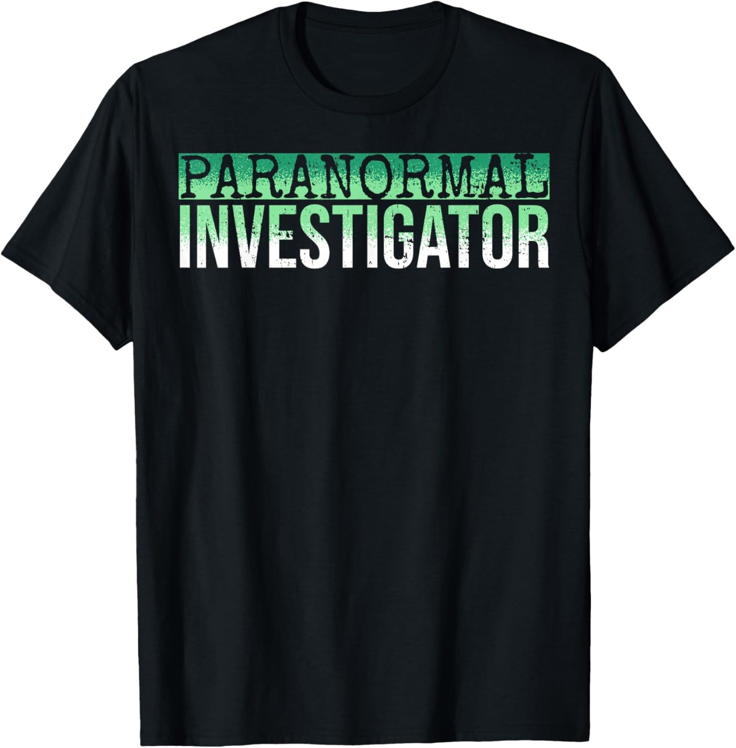 Paranormal Investigator Halloween Costume for Ghost Hunter T-Shirt - T-Shirt | Black