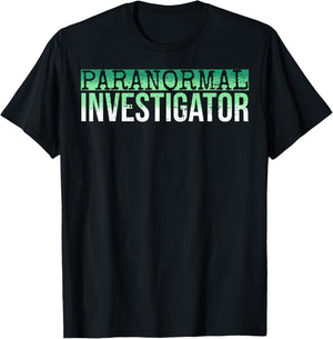 Paranormal Investigator Halloween Costume for Ghost Hunter T-Shirt - T-Shirt | Black