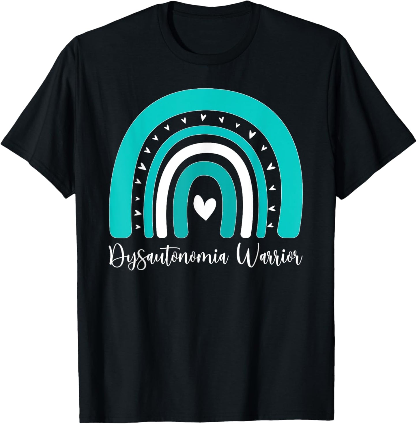 Dysautonomia Warrior Rainbow Dysautonomia Awareness T-Shirt - T-Shirt | Black