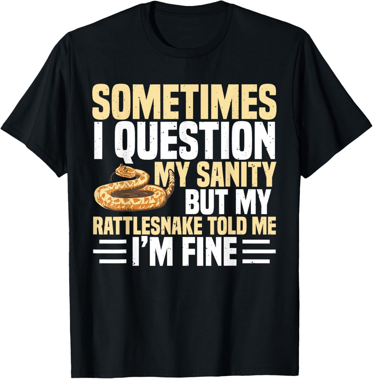 Rattlesnake Terrarium Foode Sanke Owner Rattlesnake T-Shirt - T-Shirt | Black