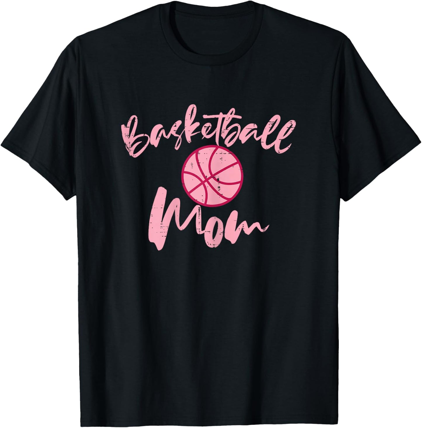 Basketball Mom Cute Mothers Day Sports Mama Mommy Women T-Shirt - T-Shirt | Black