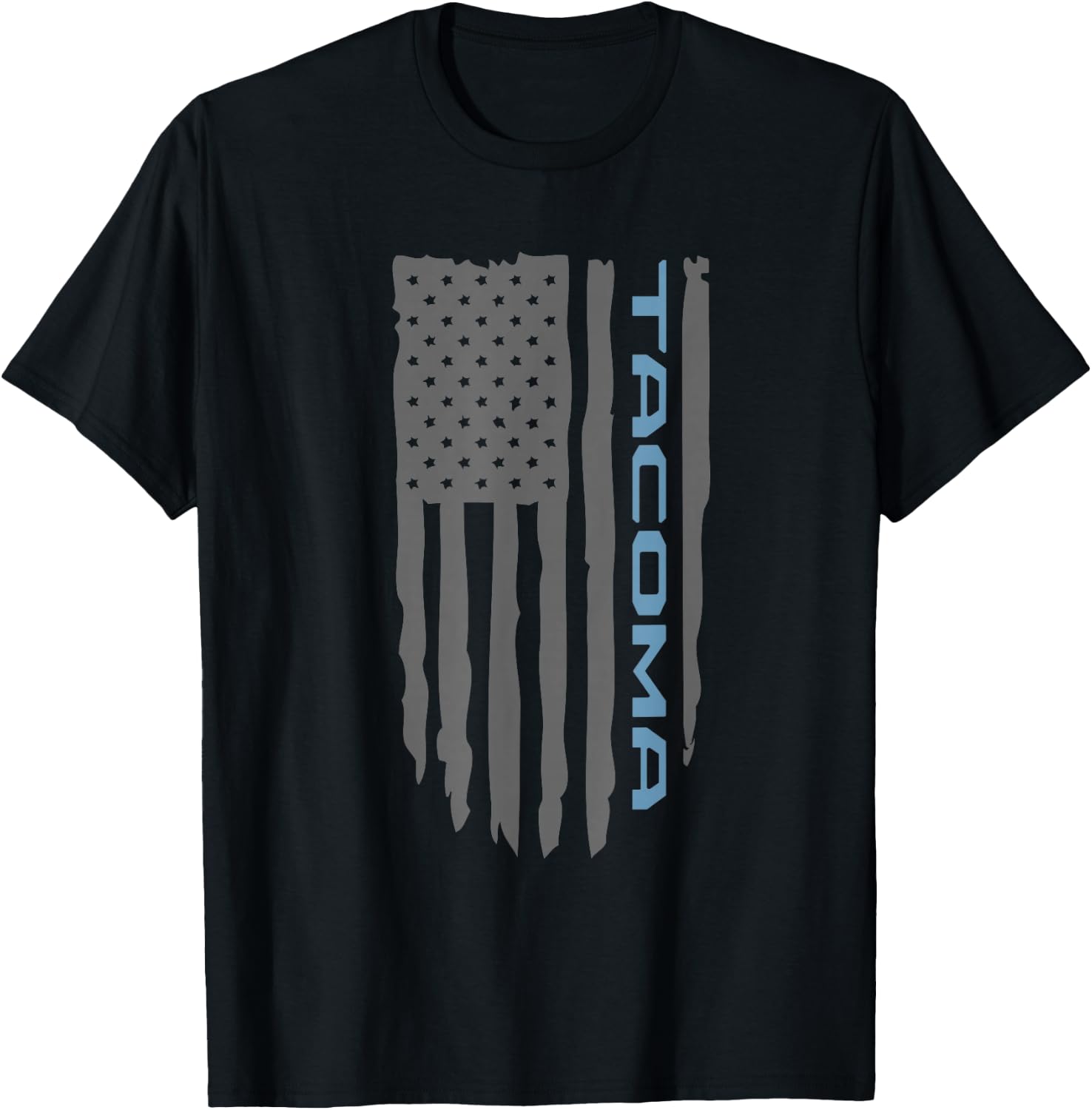Wandering Wheels Tacoma PreRunner American Flag Shirt T-Shirt - T-Shirt | Black