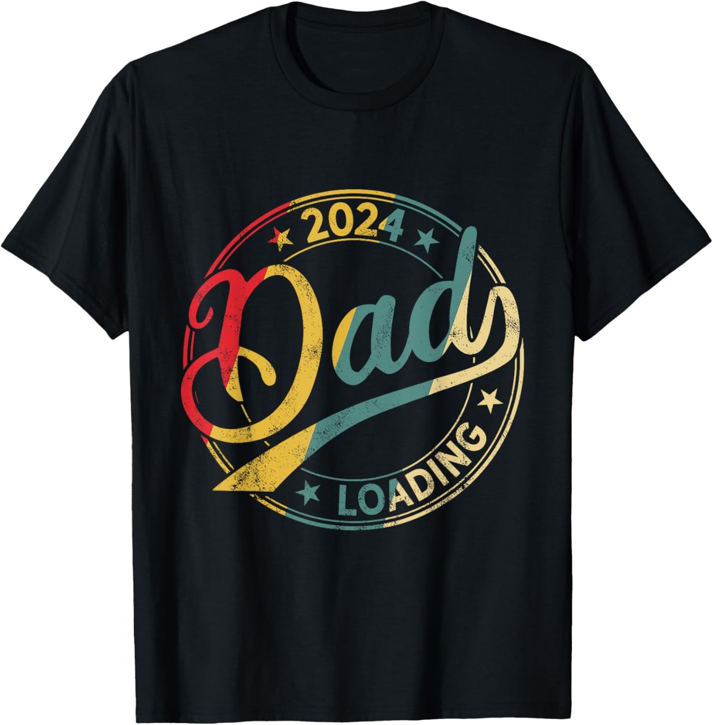 Dad 2024 loading T-Shirt - T-Shirt | Black