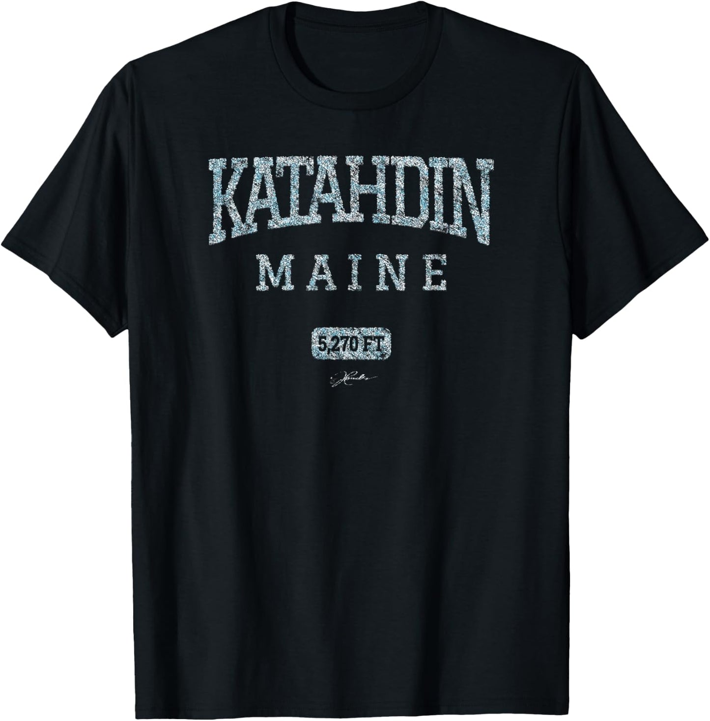 JCombs: Katahdin, Maine, 5,270 ft T-Shirt - T-Shirt | Black