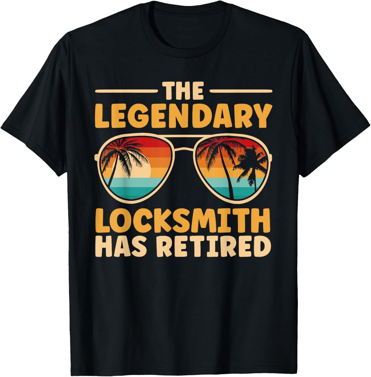 Retired Locksmith Retirement T-Shirt - T-Shirt | Black
