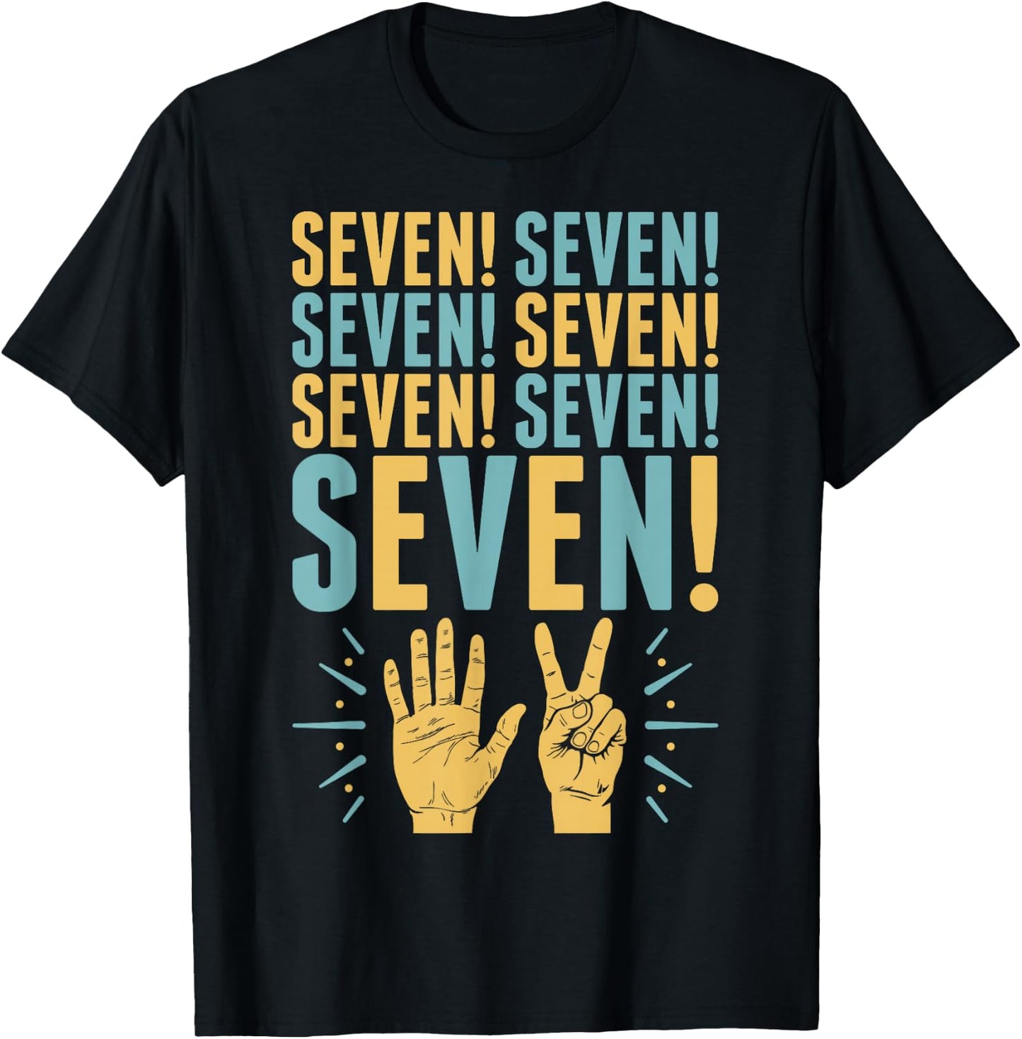 Friends Seven Fingures T-Shirt - T-Shirt | Black