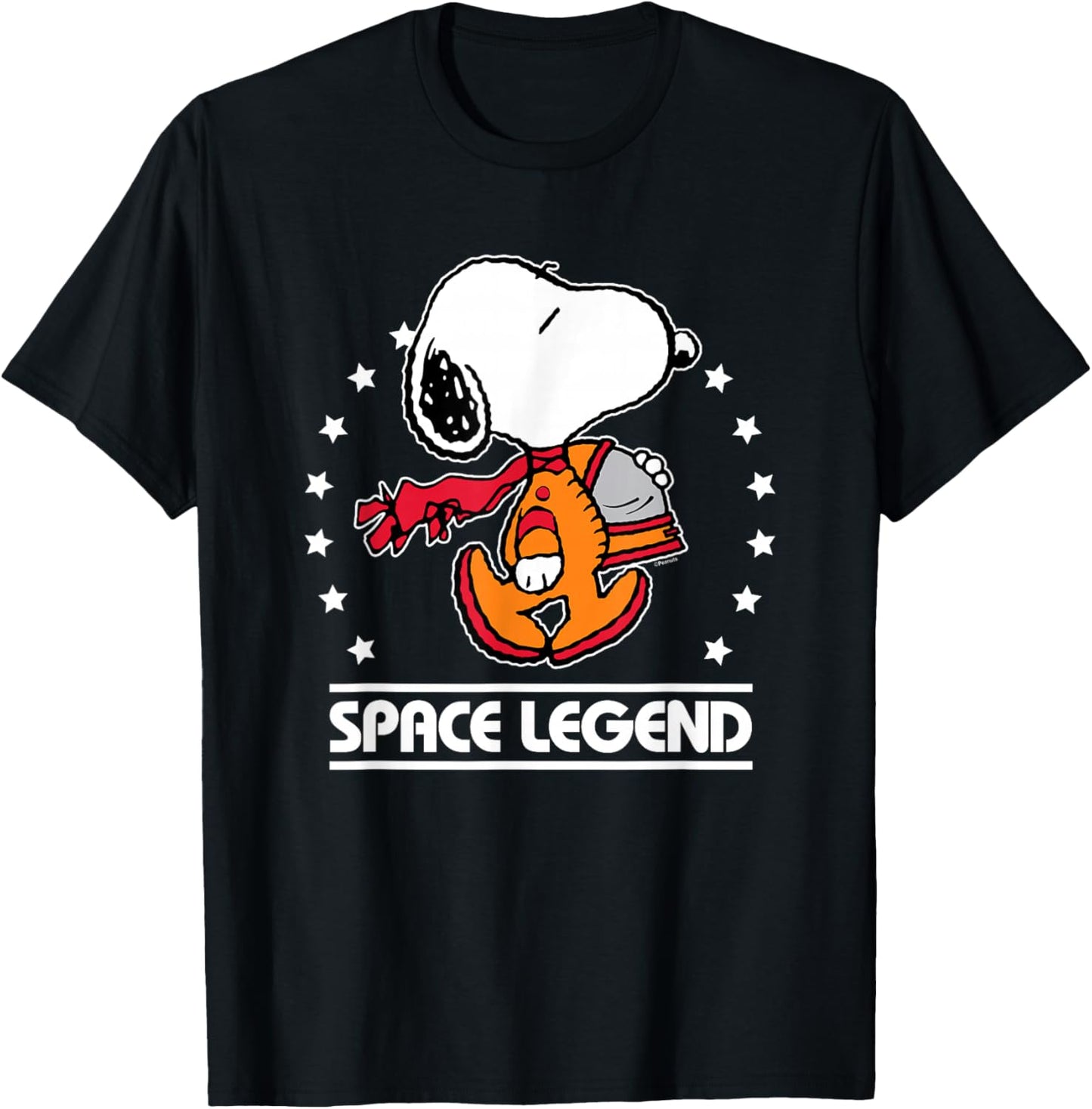 Peanuts - Snoopy Space Legend T-Shirt - T-Shirt | Black
