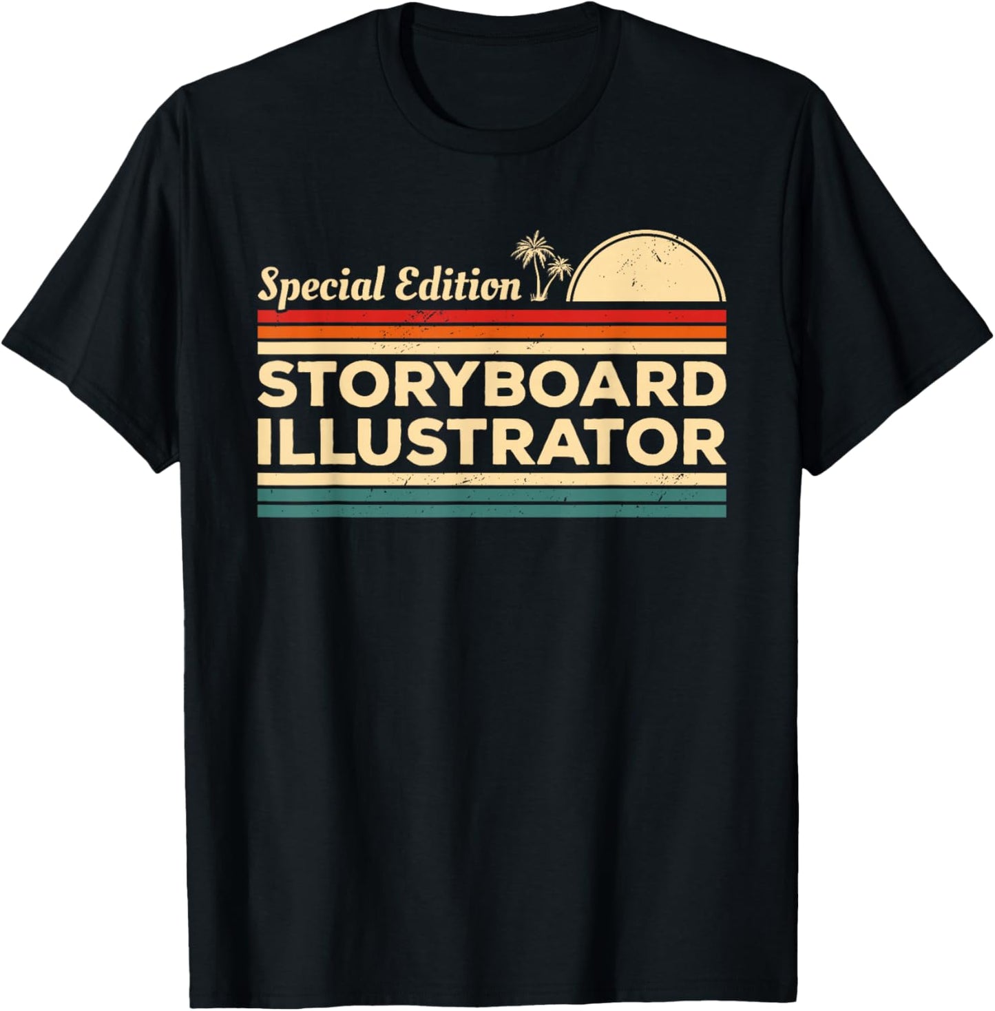 Vintage Storyboard Illustrator T-Shirt - T-Shirt | Black