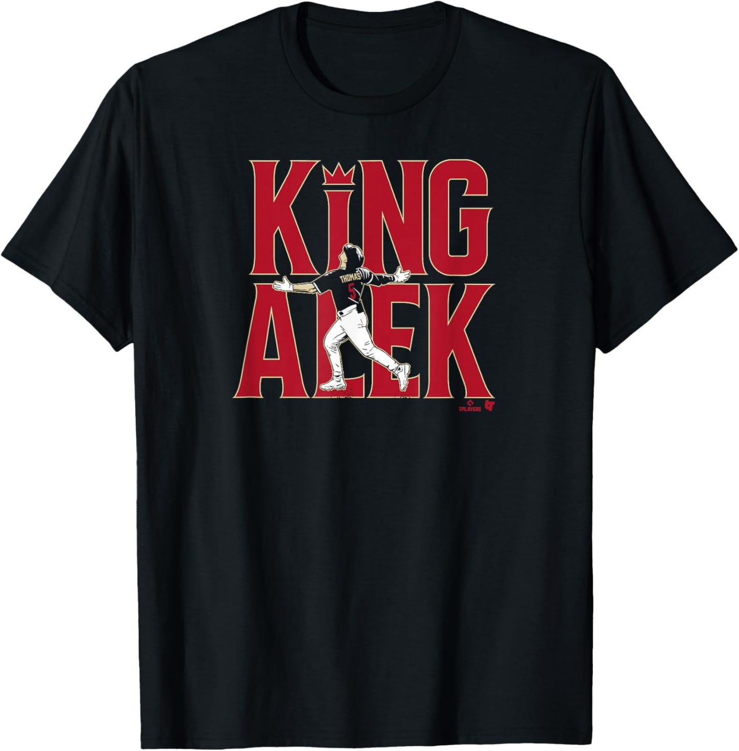 Alek Thomas - King Alek - Arizona Baseball T-Shirt - T-Shirt | Black