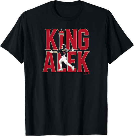 Alek Thomas - King Alek - Arizona Baseball T-Shirt - T-Shirt | Black