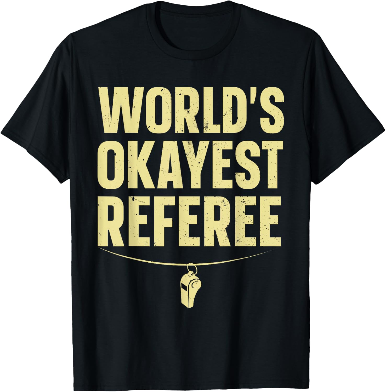 Funny Referee Art Women Sports Ref Stuff Gag Referee T-Shirt - T-Shirt | Black