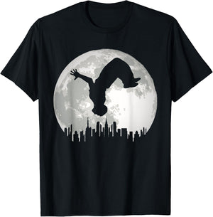 Urban Traceurs Design Parcour Pakour Freerunning Backflip T-Shirt - T-Shirt | Black