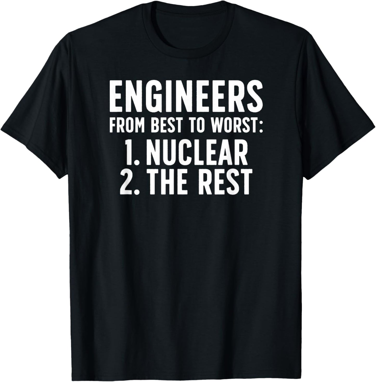 Nuclear Engineer Funny Nuclear Engineering T-Shirt - T-Shirt | Black