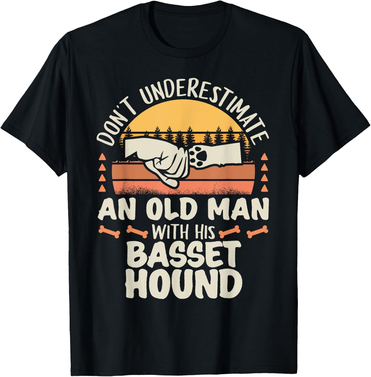 Basset Hound Shirt Men Women Dog Mom Dog Lover T-Shirt - T-Shirt | Black