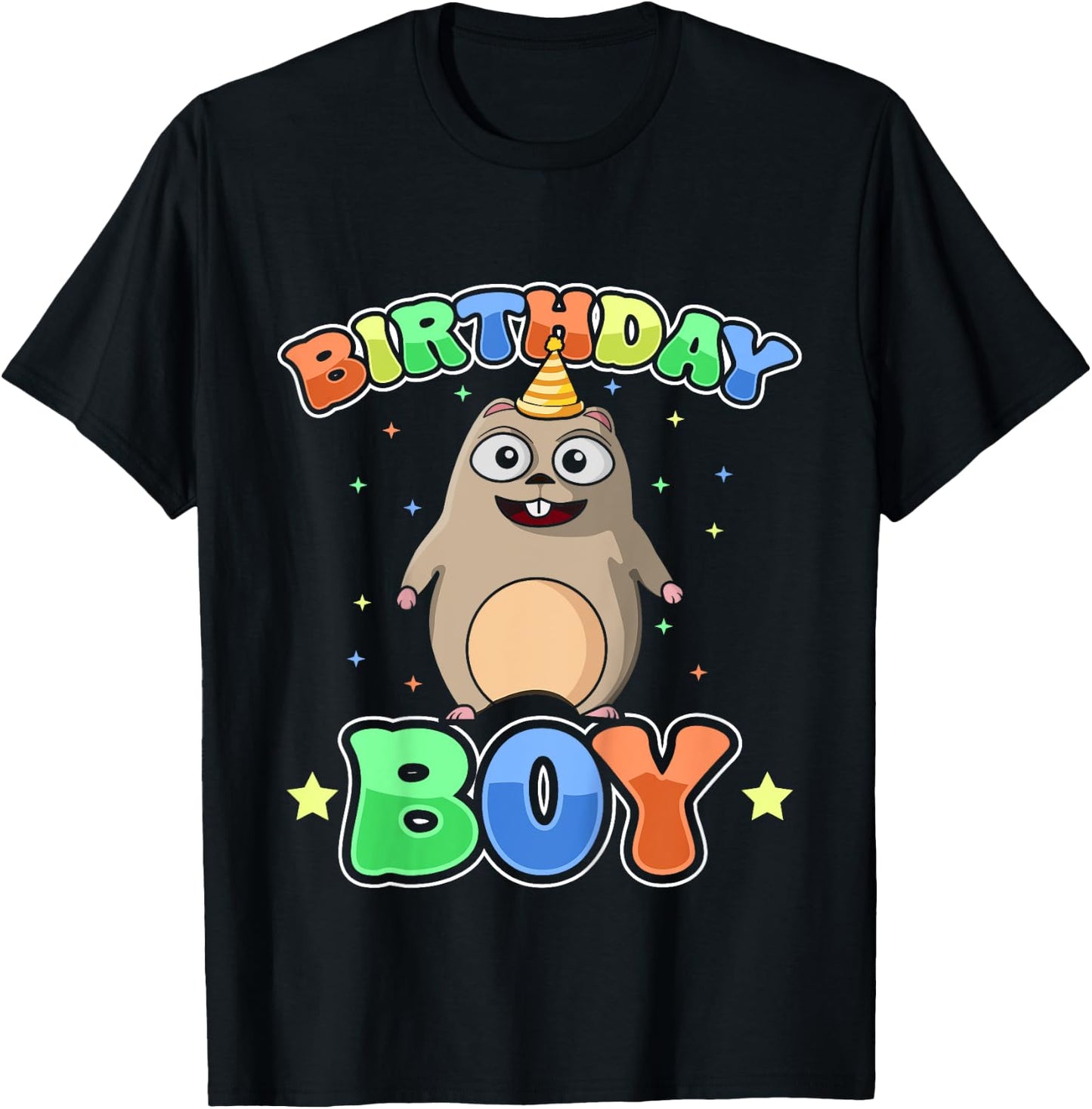 Kids Birthday Boy Lemming Outfit for Gamers and Animal Lovers T-Shirt - T-Shirt | Black
