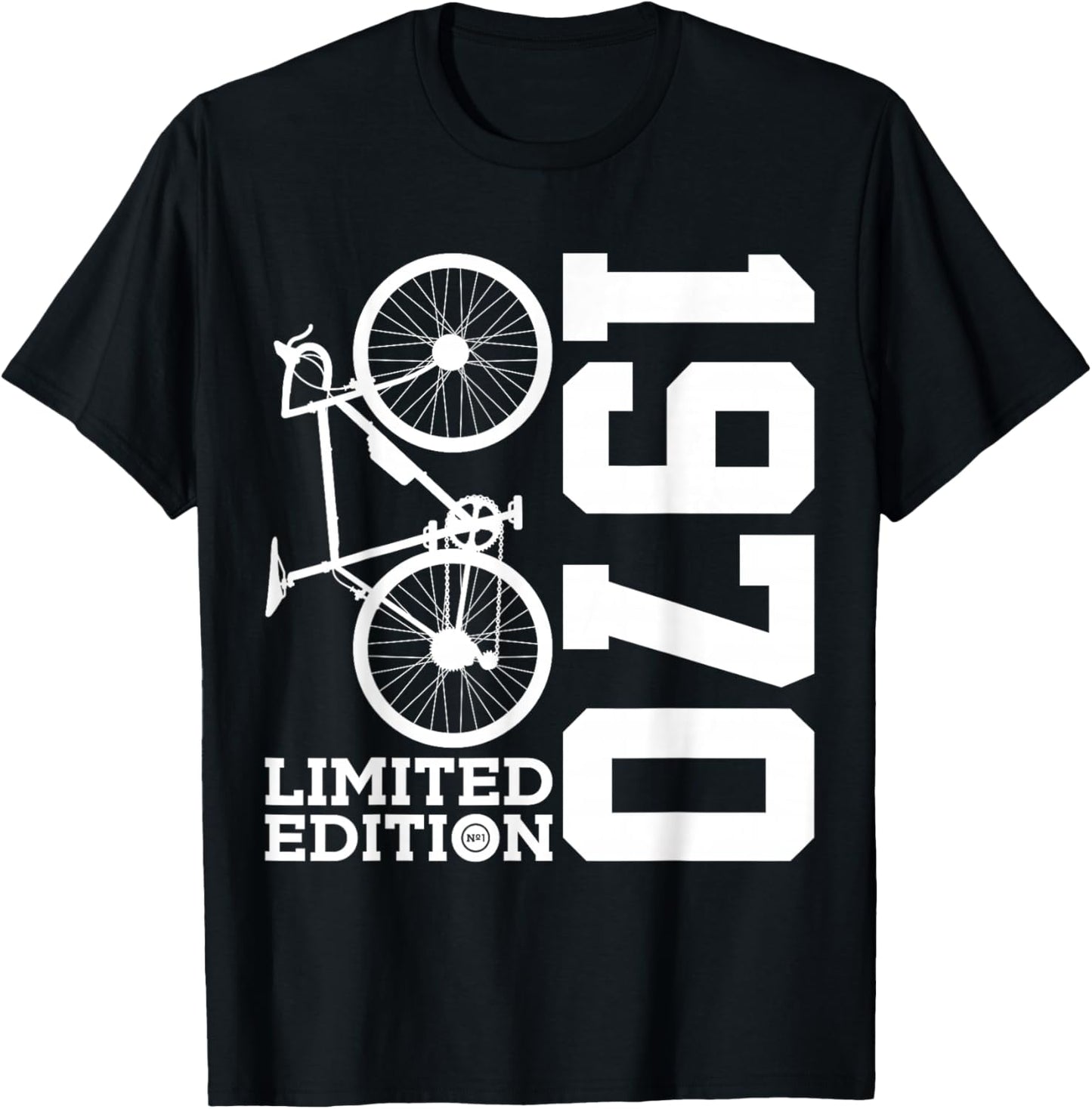 Cyclist 1970 Bike 56th Birthday Racing Bike T-Shirt - T-Shirt | Black