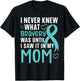 Cervical Cancer Supporter Cervical Cancer Awareness T-Shirt - T-Shirt | Black
