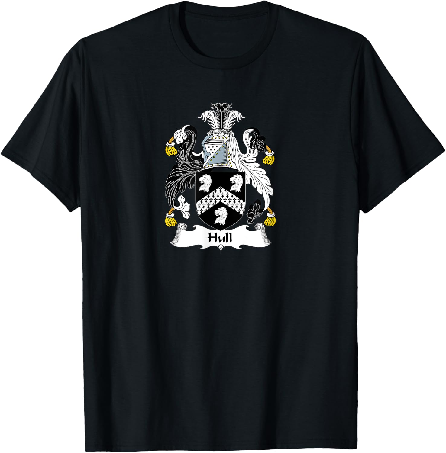Hull Coat of Arms - Family Crest Shirt T-Shirt - T-Shirt | Black