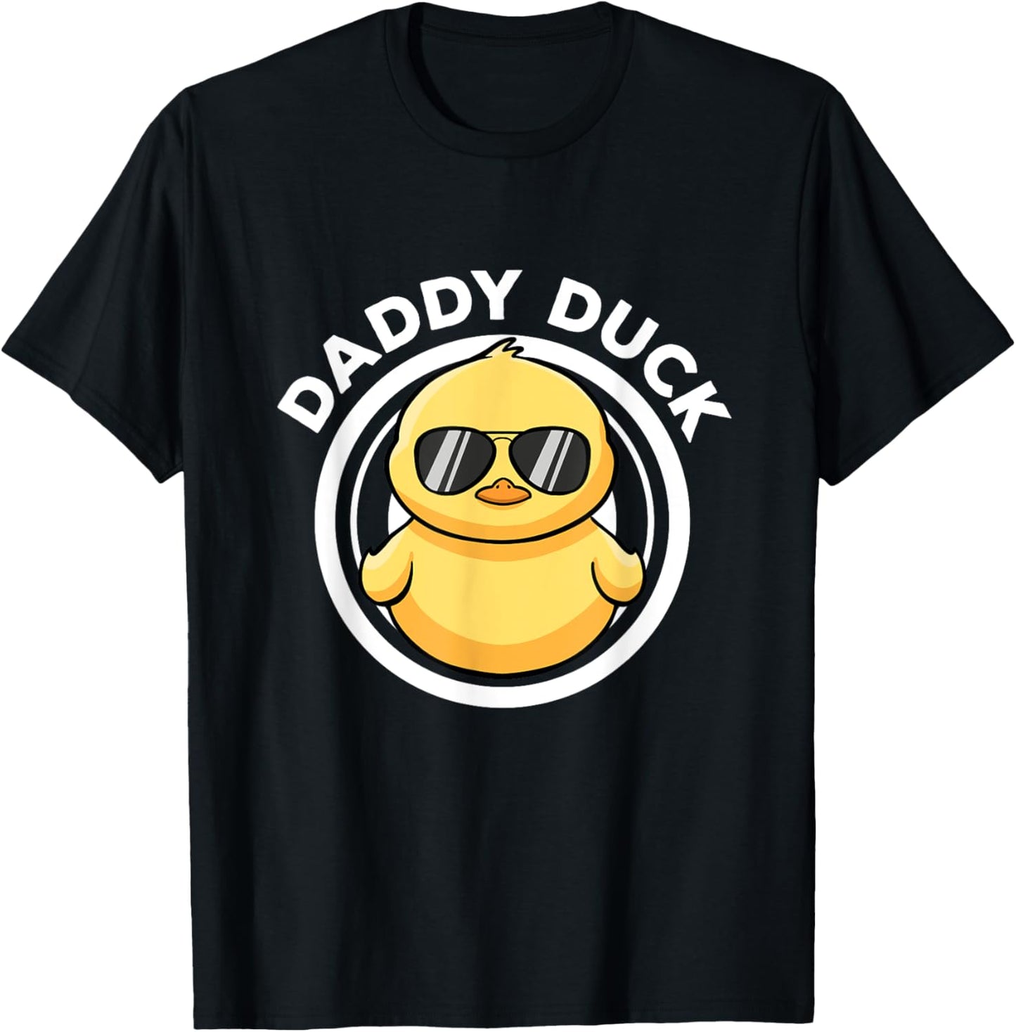 Daddy Duck Dad I Love Ducks Family Lover Funny Rubber Duck T-Shirt - T-Shirt | Black