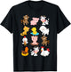 Boy's Girl's Farm Animals Short Sleeved for Toddlers T-Shirt - T-Shirt | Black