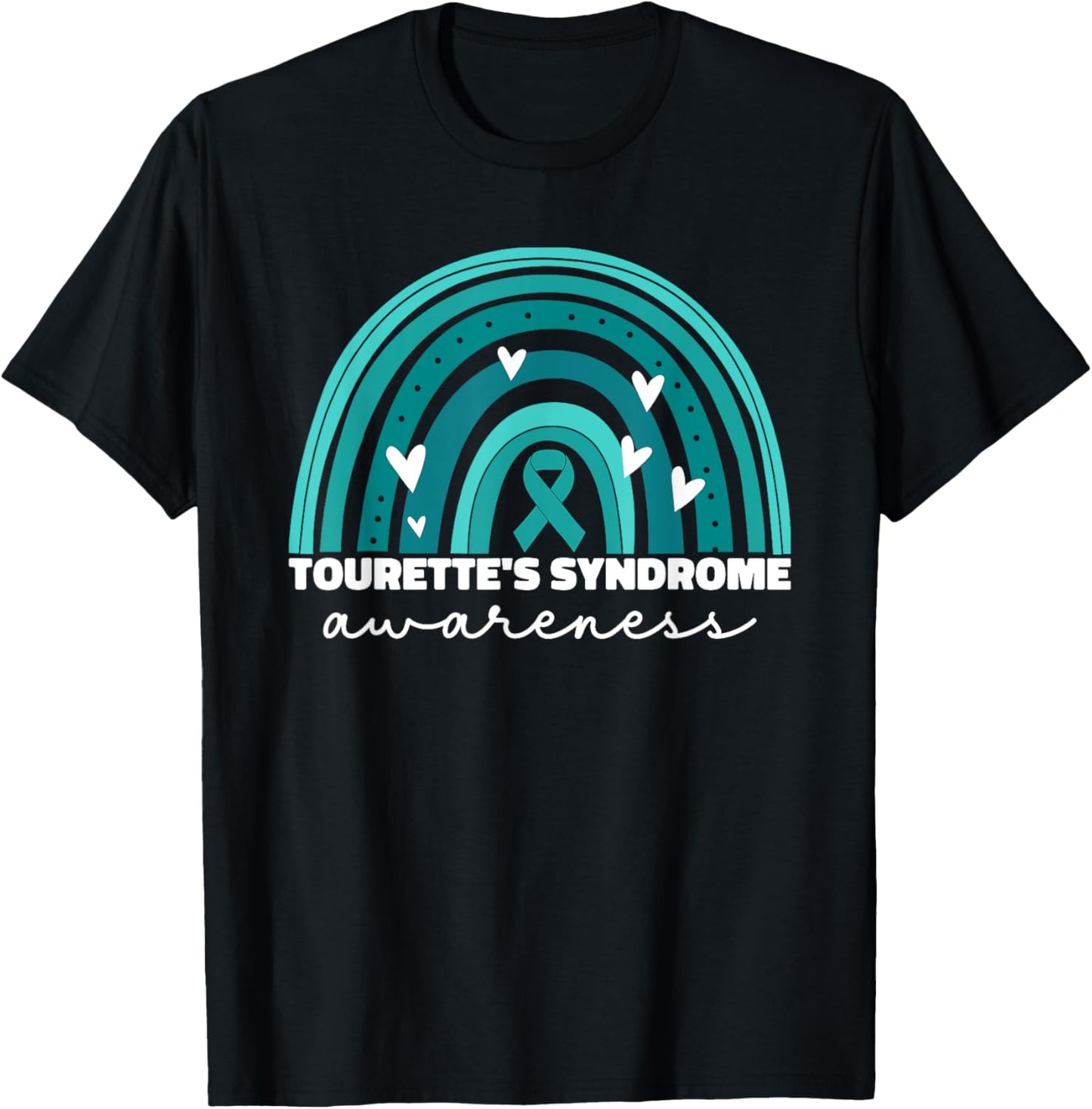 Tourette Syndrome Awareness Mom Tourette's Teal T-Shirt - T-Shirt | Black