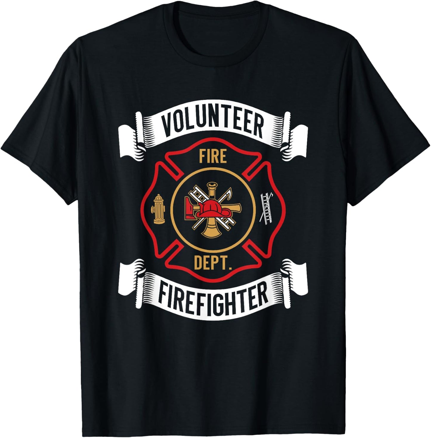 Funny Fireman Firefighter Firefighting Men Women T-Shirt - T-Shirt | Black