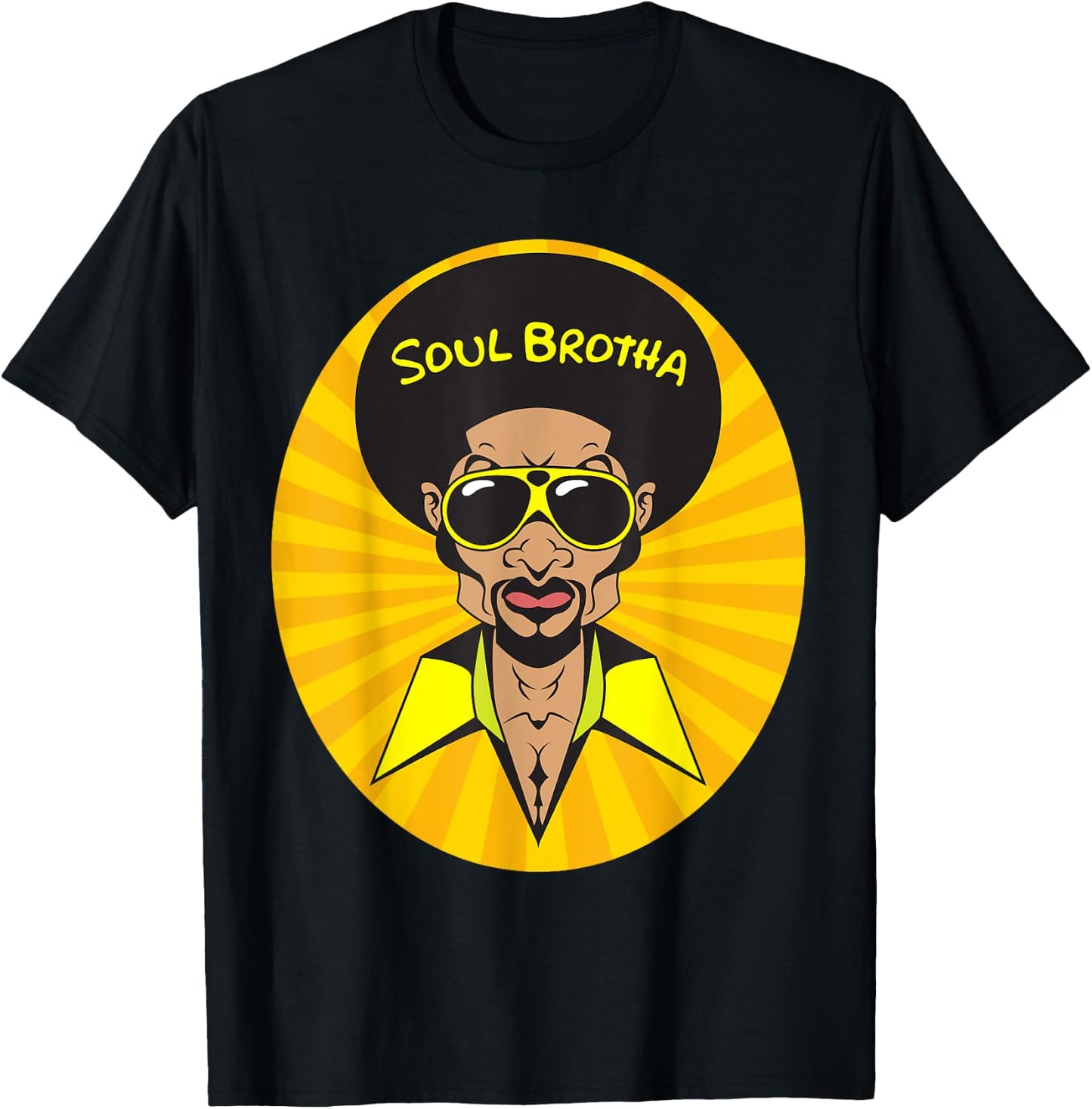 Funk Shirt Vintage 70s Costume Funky Afro Soul Music T-Shirt - T-Shirt | Black