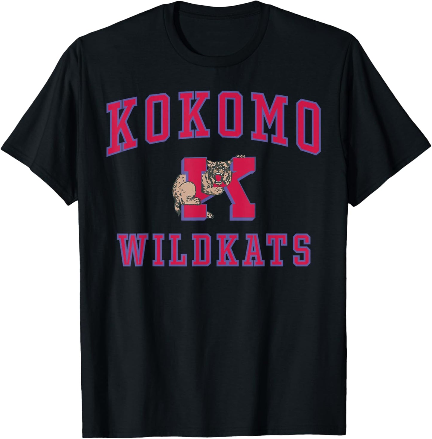 Kokomo High School Wildkats C1 T-Shirt - T-Shirt | Black
