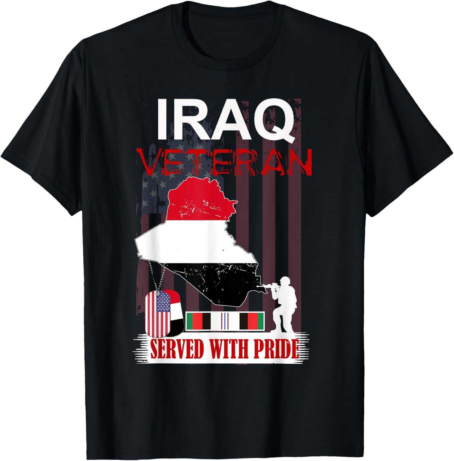 Iraq Veteran Iraqi Operation Freedom T-Shirt - T-Shirt | Black